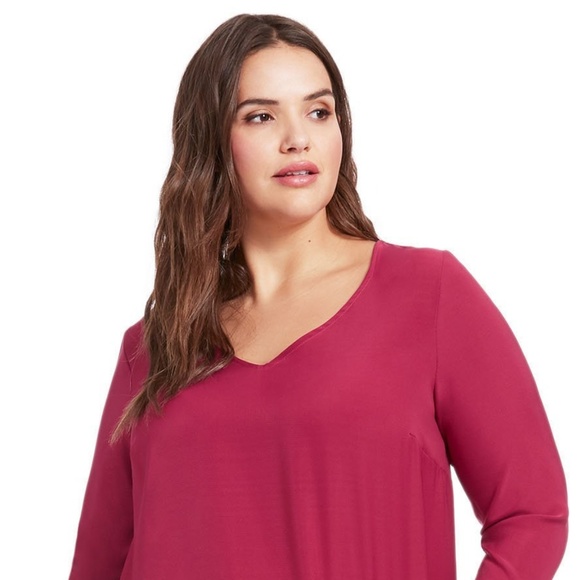 Eloquii Plus Size Blouse Tie Cuff 3X - Picture 8 of 8